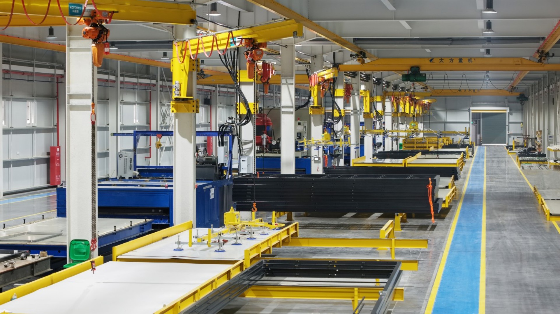 Prefab home wall panel manufacturing process